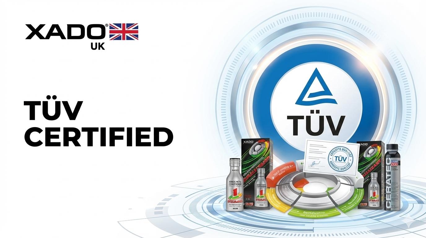 XADO Revitalazant is certified by TÜV, Germany