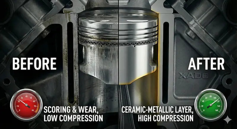 Piston Rings Worn? How XADO's Ceramic Engine Treatment (Revitalizant) Can Restore Lost Compression