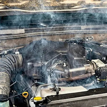 Engine overheating (stuck rings)