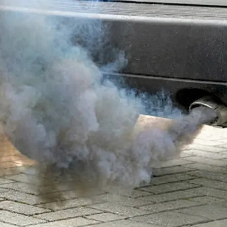 The engine is smoking