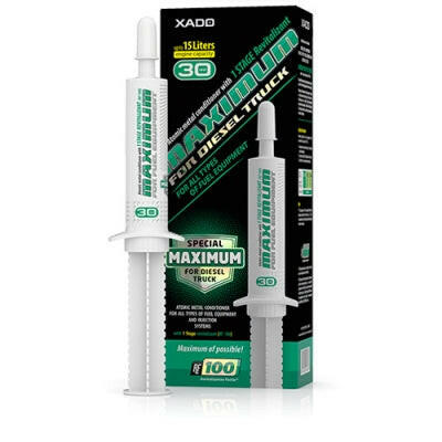 XADO AMC Maximum Diesel Truck additive – repairs and protects all types of fuel equipment.