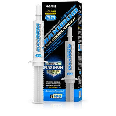 XADO AMC Maximum Diesel Truck additive – repairs and protects power steering in heavy-duty vehicles