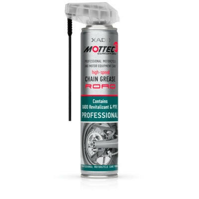 Mottec High‑Speed Chain Grease Road providing durable lubrication and protection for motorcycle chains at high speeds