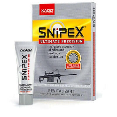 XADO Snipex restoring accuracy in rifle, hunting and military barrels
