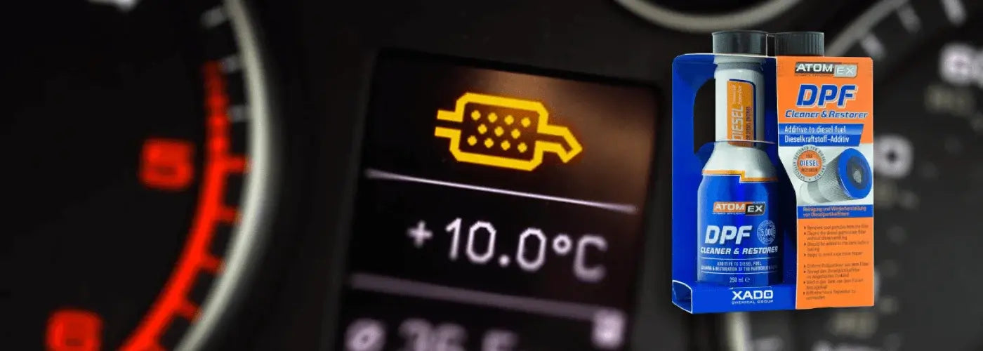 XADO UK DPF Cleaner – Diesel particulate filter additive for reducing soot buildup and restoring exhaust flow efficiency